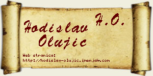 Hodislav Olujić vizit kartica